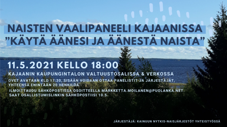 naisten vaalipaneeli kajaanissa