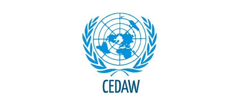 YK:n logo ja teksti "CEDAW".